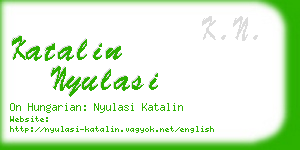 katalin nyulasi business card